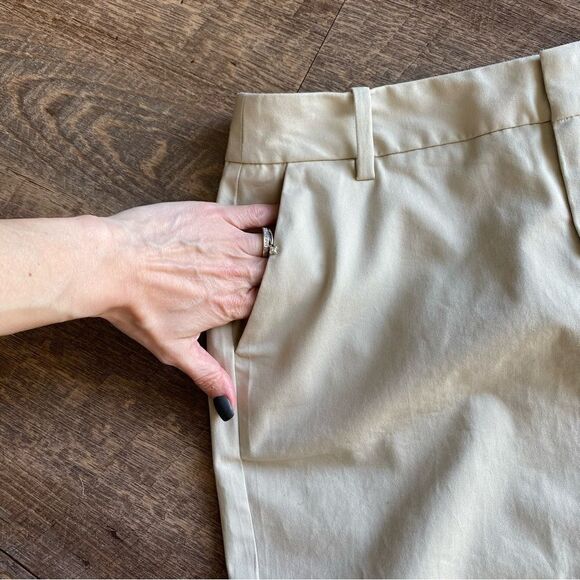 Eddie Bauer Skirt Khaki Tan Business Casual 2 Preppy - Picture 5 of 14